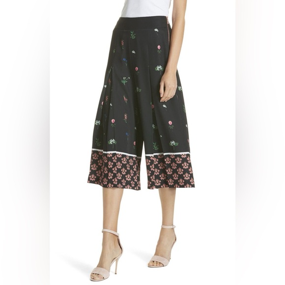 Ted Baker Pants - Ted Baker Kaytii Floral Florence Culottes Pants size 4 aka 10